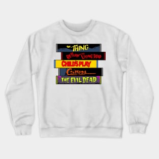 Horror VHS Stack Crewneck Sweatshirt